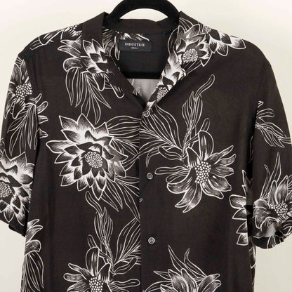 Camisa Hawaiana Negro (S) Industrie