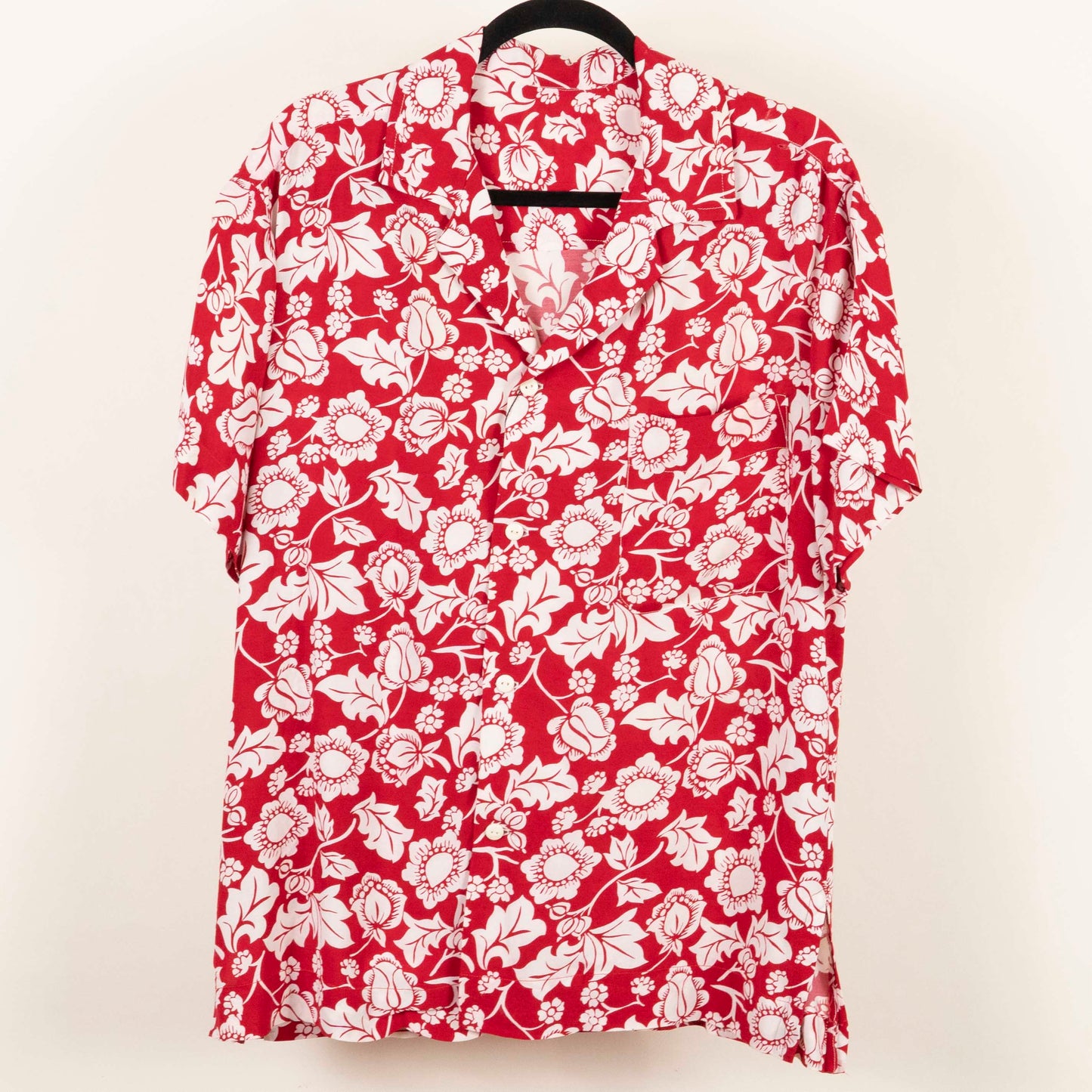 Camisa Hawaiana Rojo (XL) Sin marca