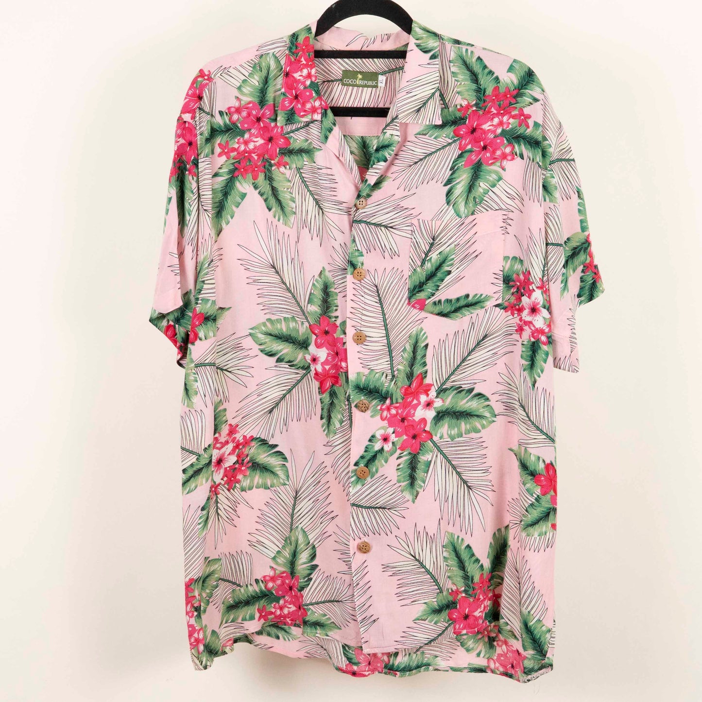 Camisa Hawaiana Rosa (XL) Coco republic