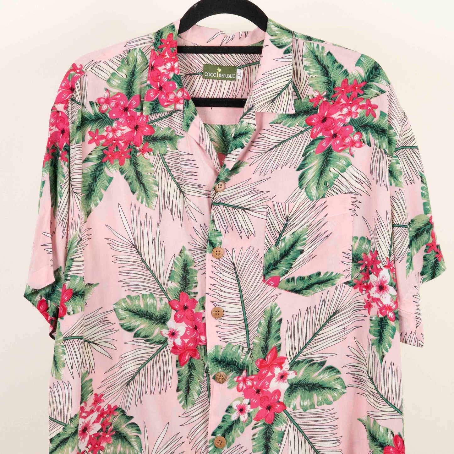 Camisa Hawaiana Rosa (XL) Coco republic