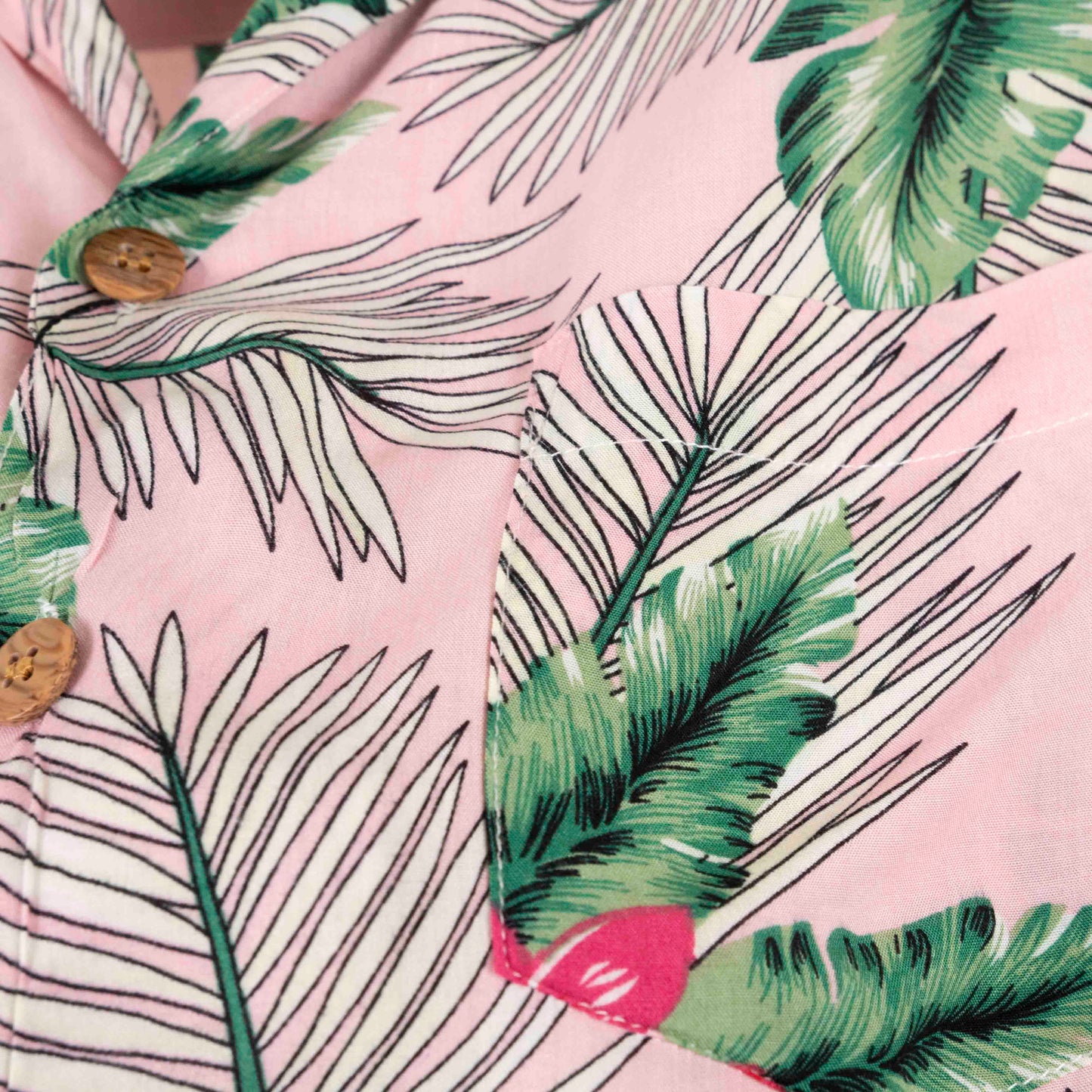 Camisa Hawaiana Rosa (XL) Coco republic
