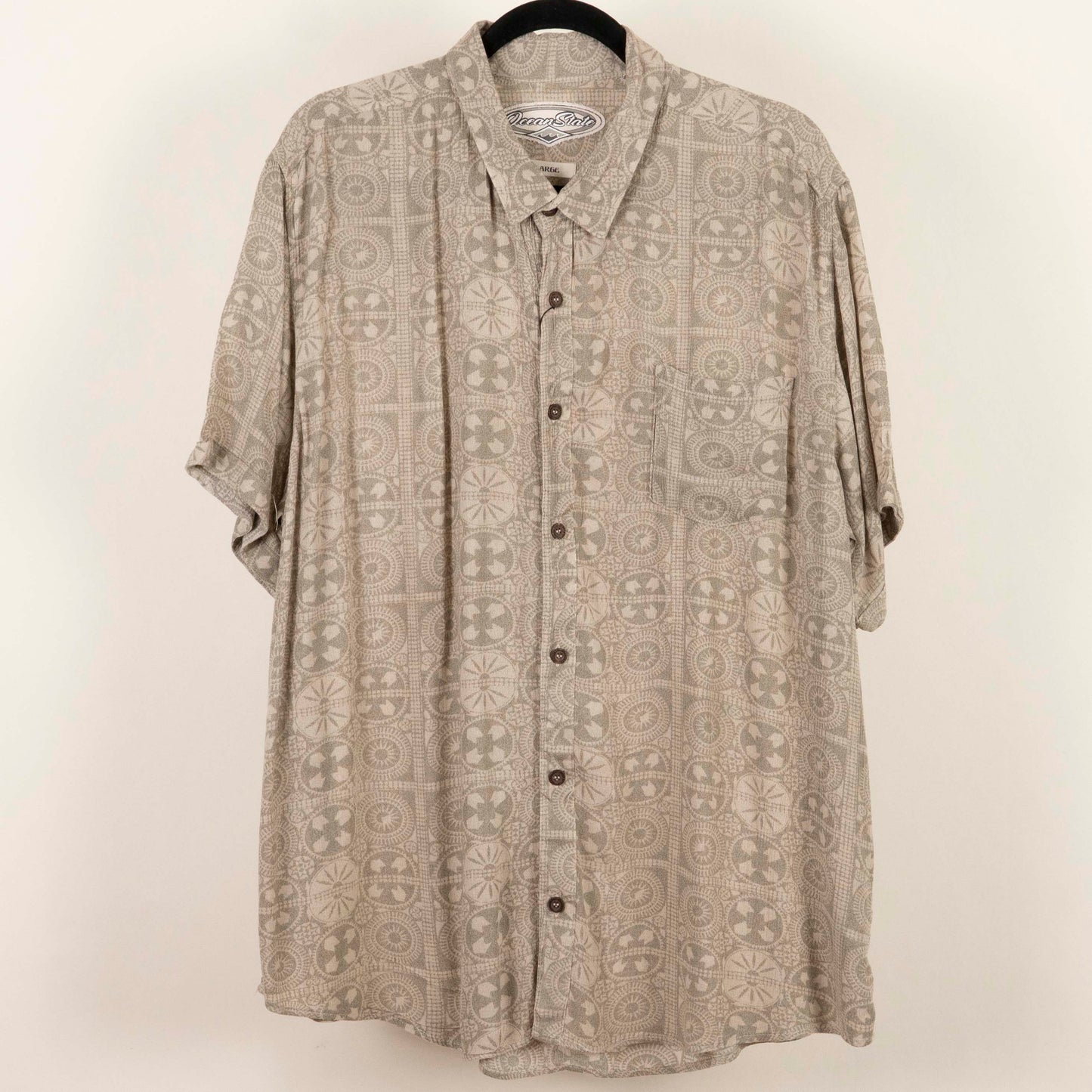 Camisa estampada Beige (L) Ocean state