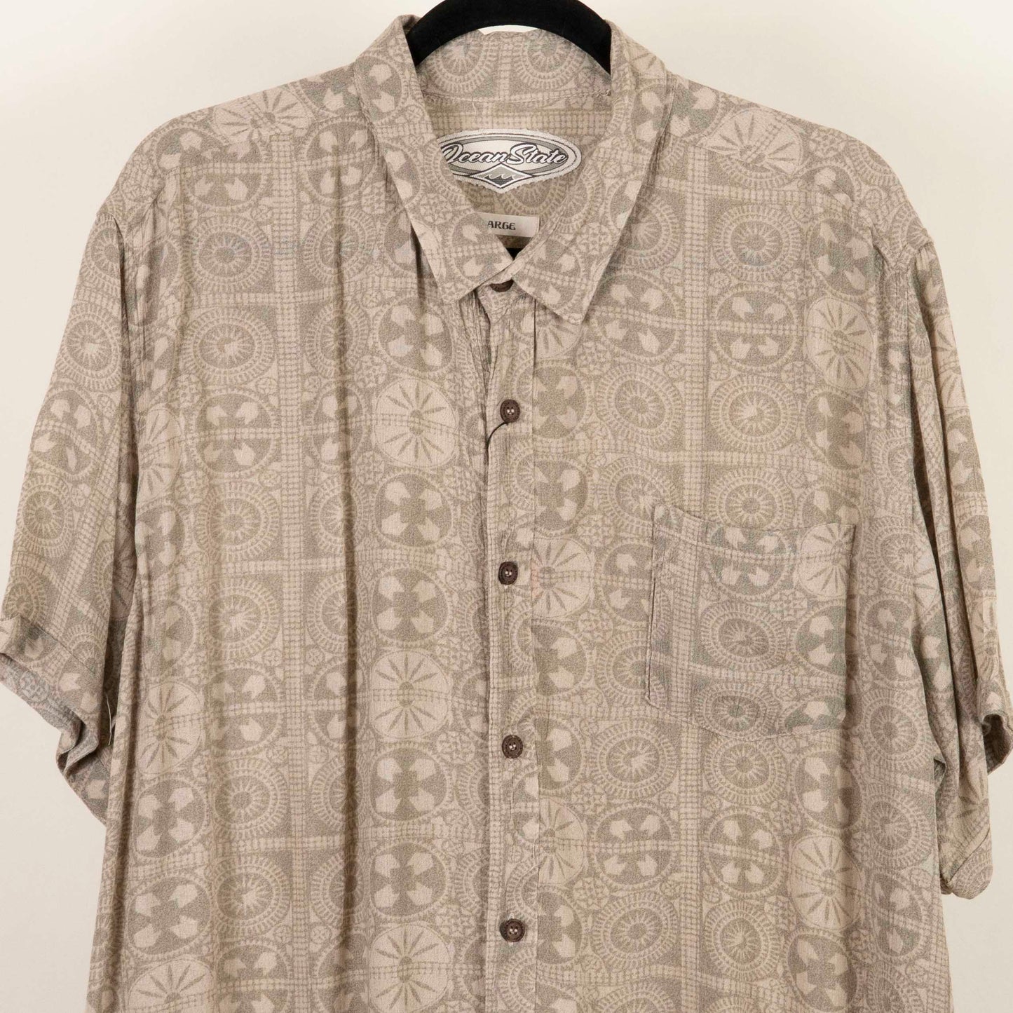 Camisa estampada Beige (L) Ocean state