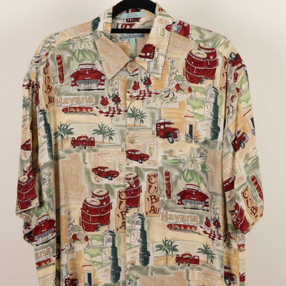 Camisa Hawaiana Beige (L) Campia