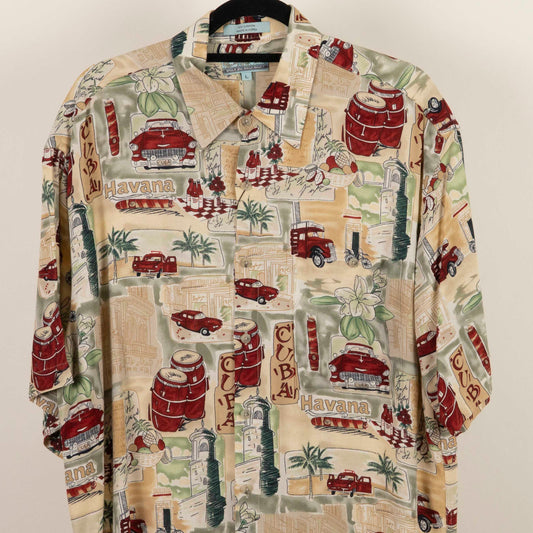 Camisa Hawaiana Beige (L) Campia