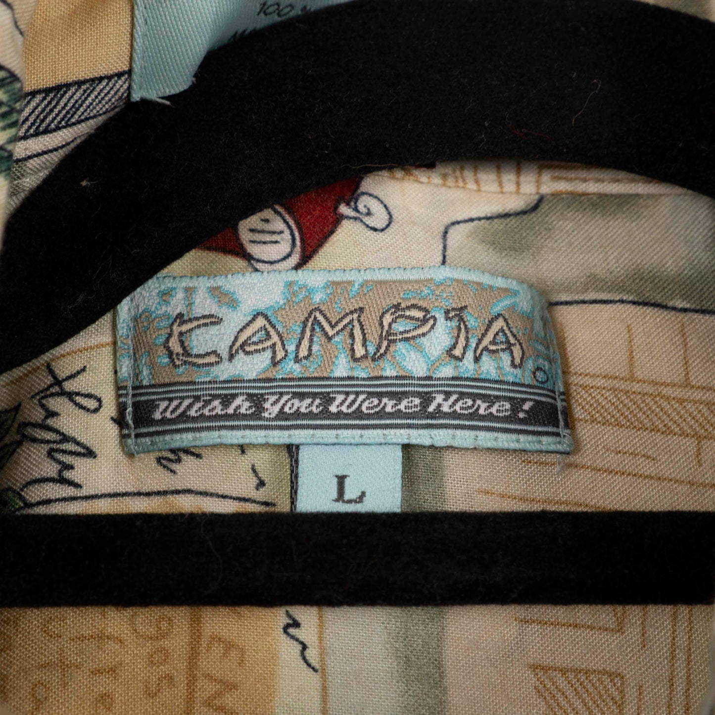 Camisa Hawaiana Beige (L) Campia