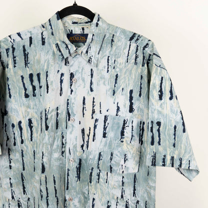 Camisa Hawaiana Azul (M) Mandate
