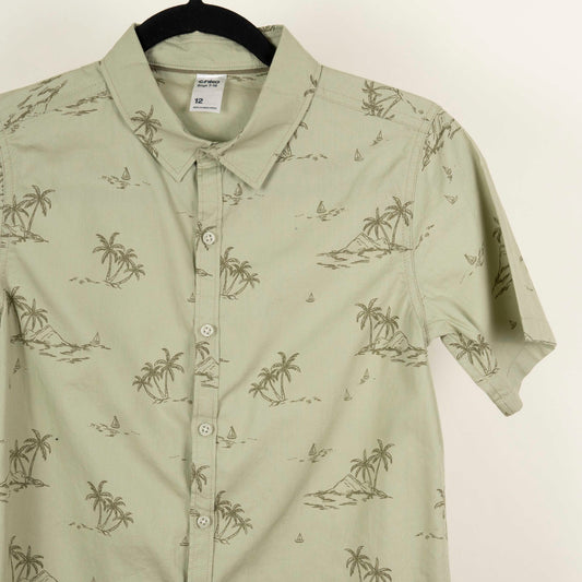 Camisa Estampada Verde (Niño) Anko
