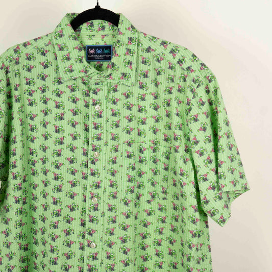 Camisa Hawaiana Verde (XL) Charleston threads