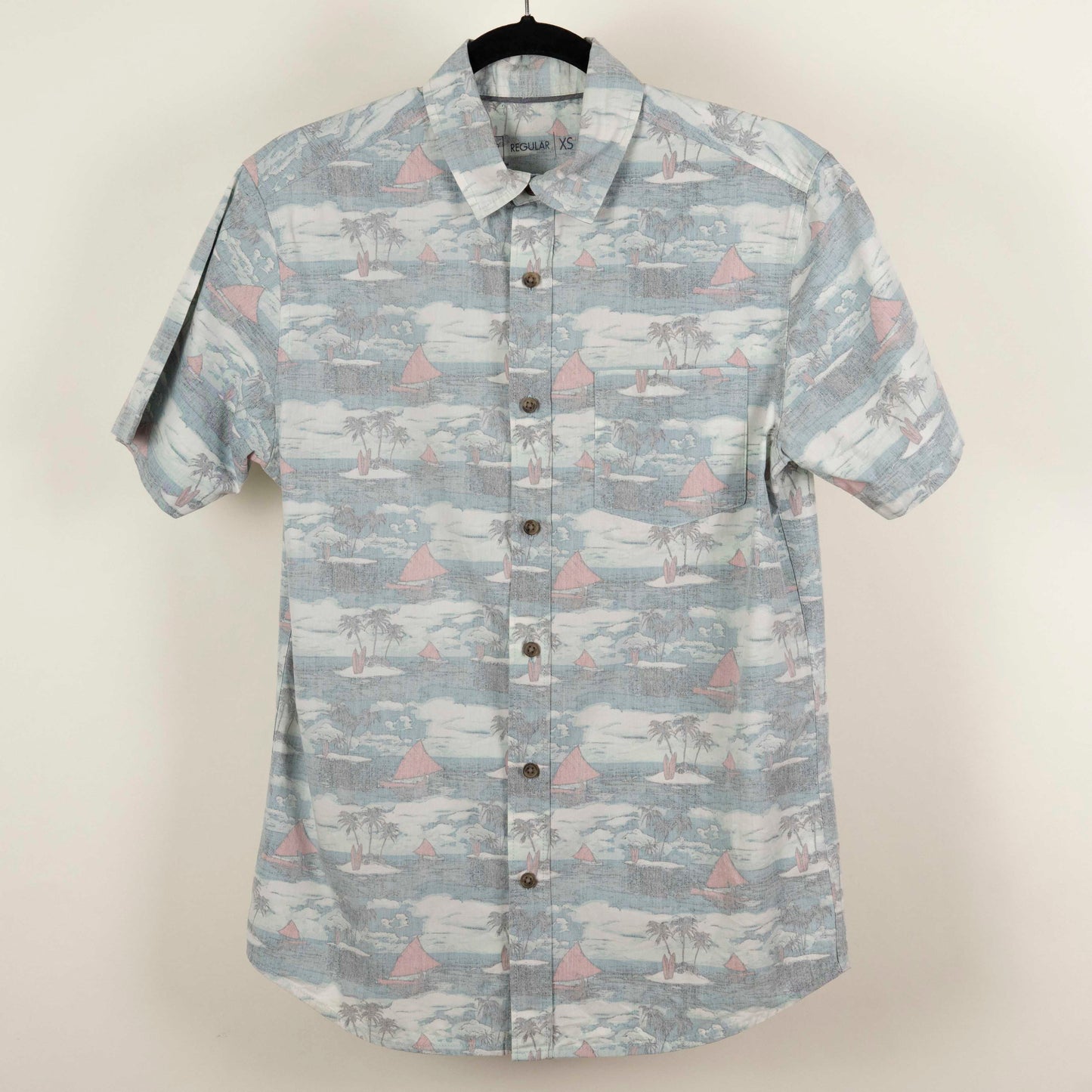 Camisa Hawaiana Azul  (XS) Clothing & co
