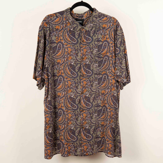 Camisa Estampada café (XL) Common need
