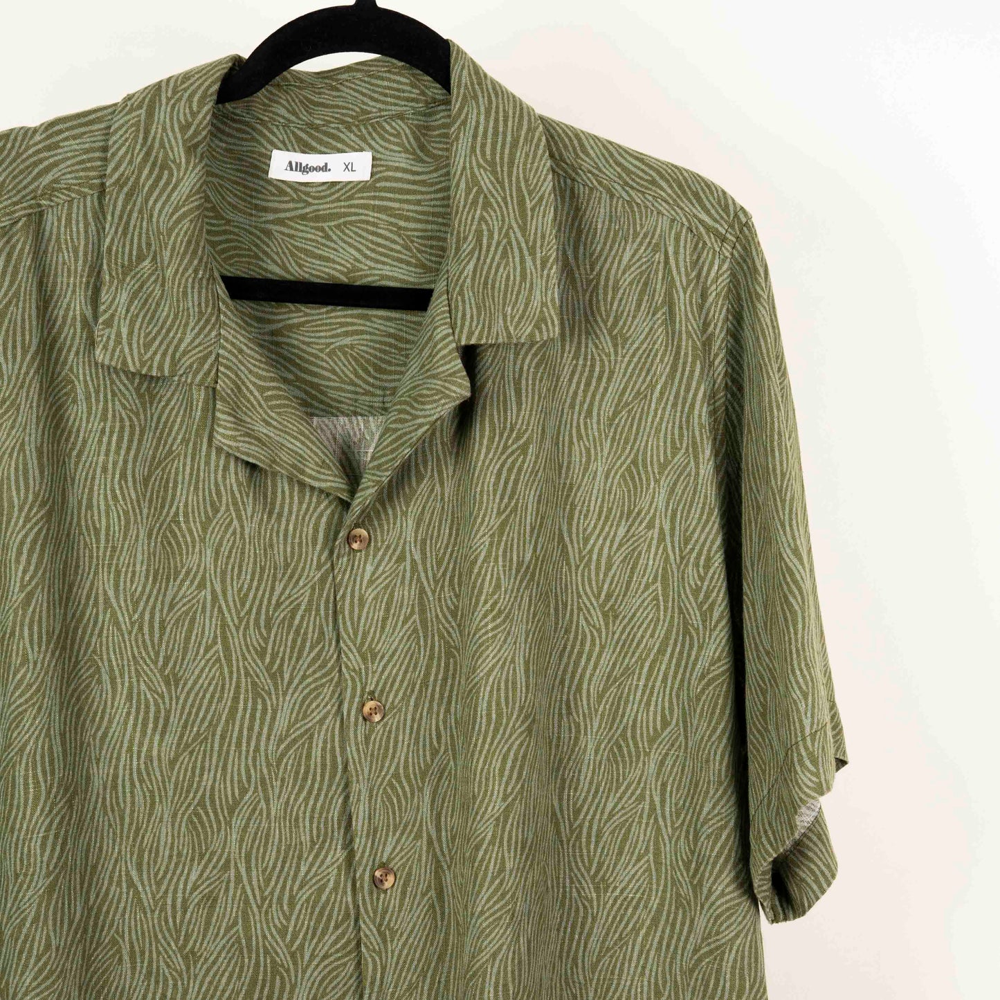 Camisa Hawaiana Verde (XL) Allgood