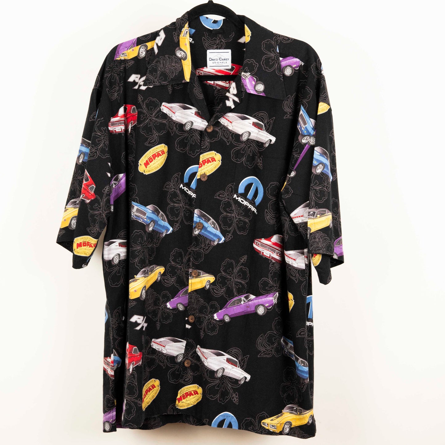 Camisa Estampada Negro (2XL) David Carey Originals