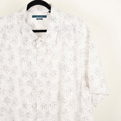Camisa Estampada Blanco (3XL) Perry ellis