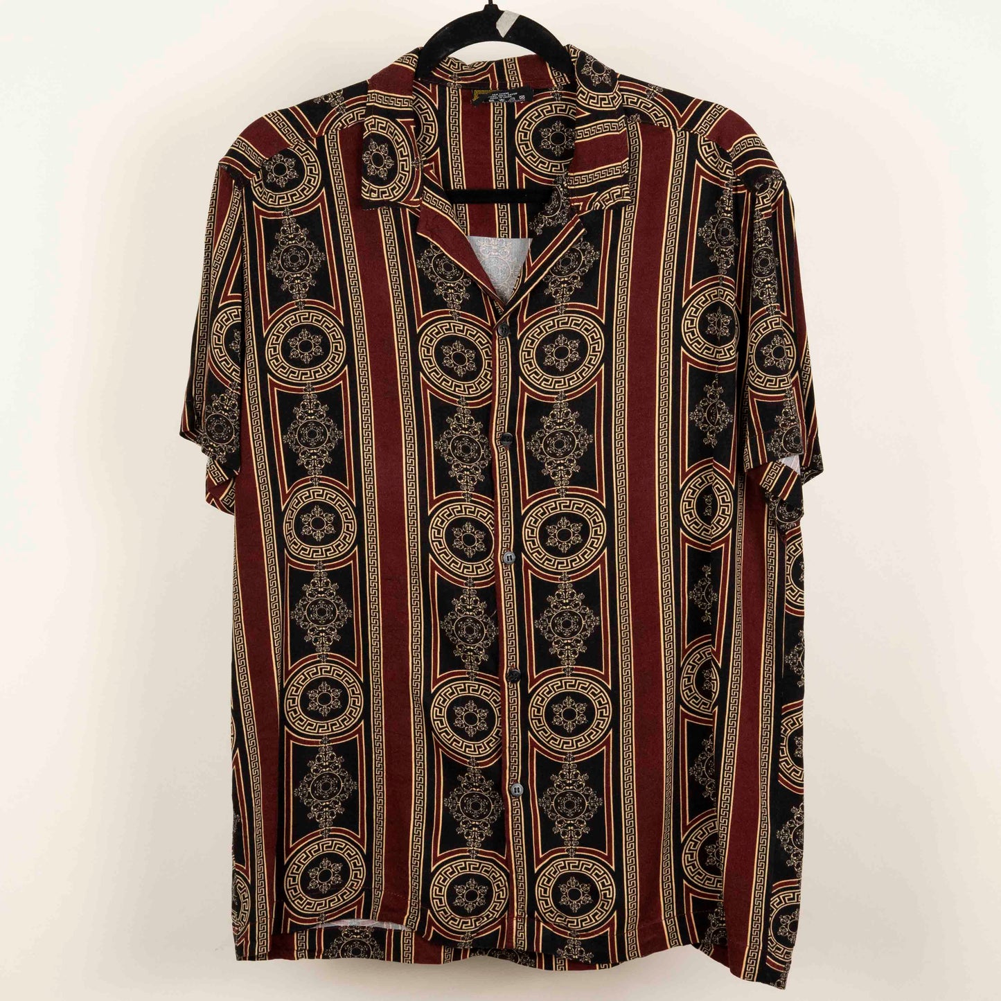 Camisa Estampada Rojo (S) CASA