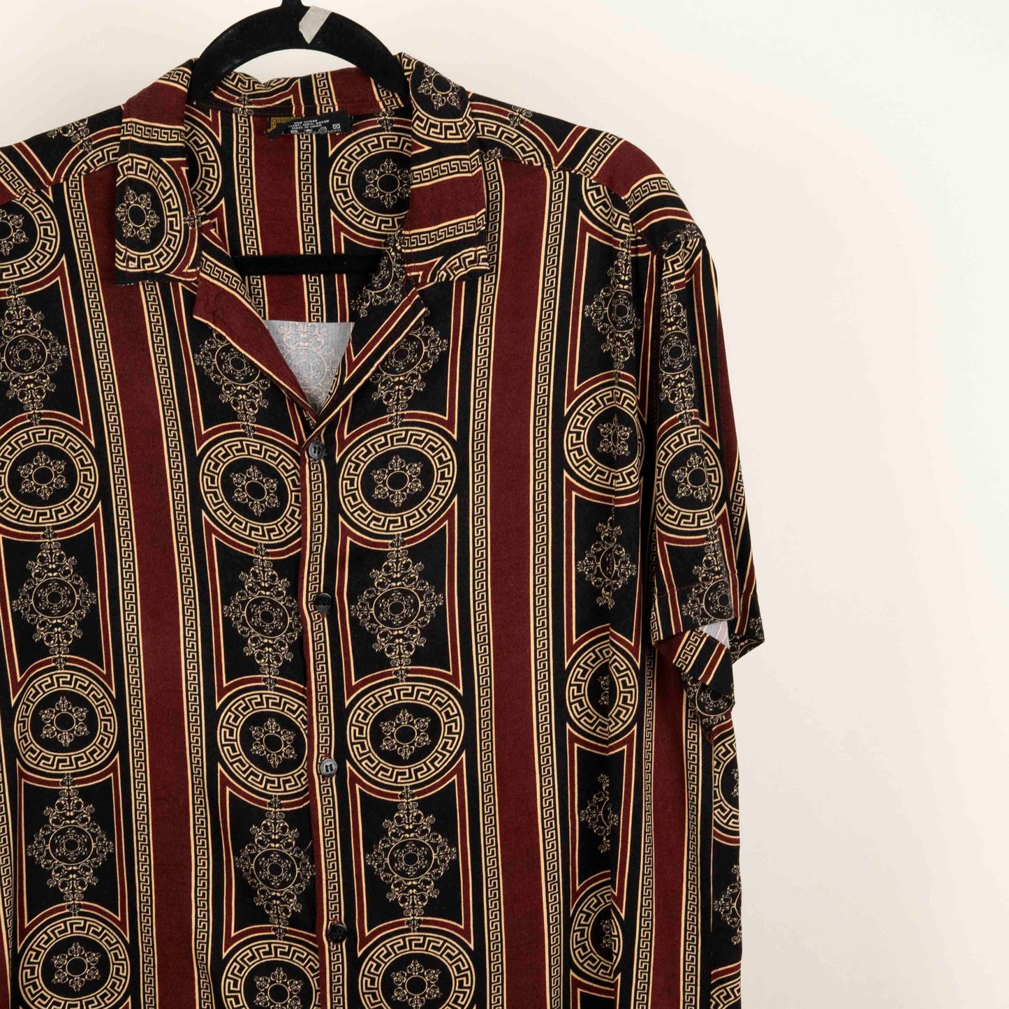 Camisa Estampada Rojo (S) CASA