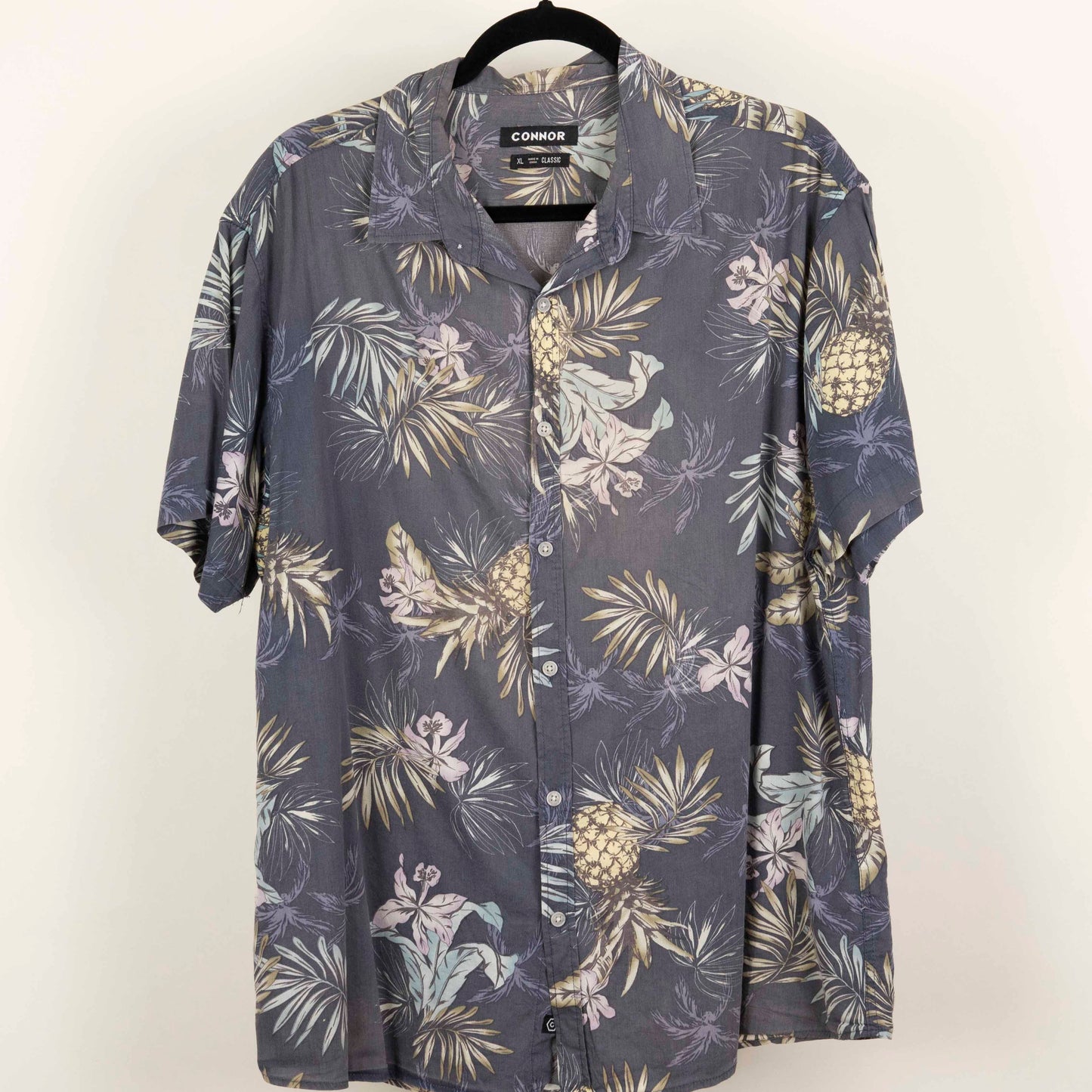 Camisa Estampada Gris (XL) Connor