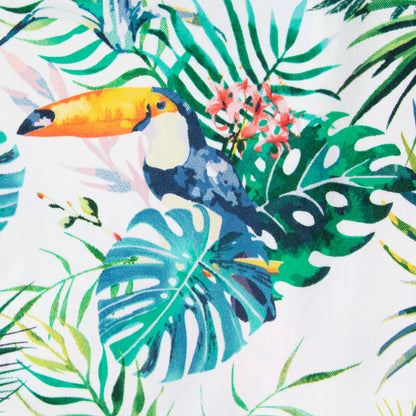 Camisa hawaiana blanco (S) Denim & Flower