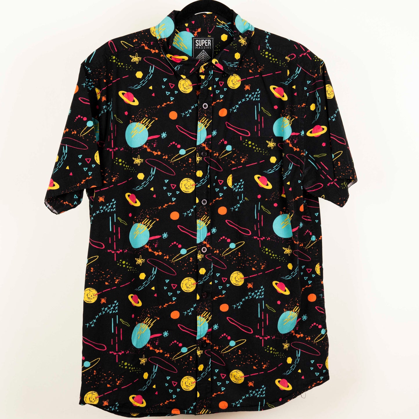 Camisa Estampada Negro (L) Super Massive