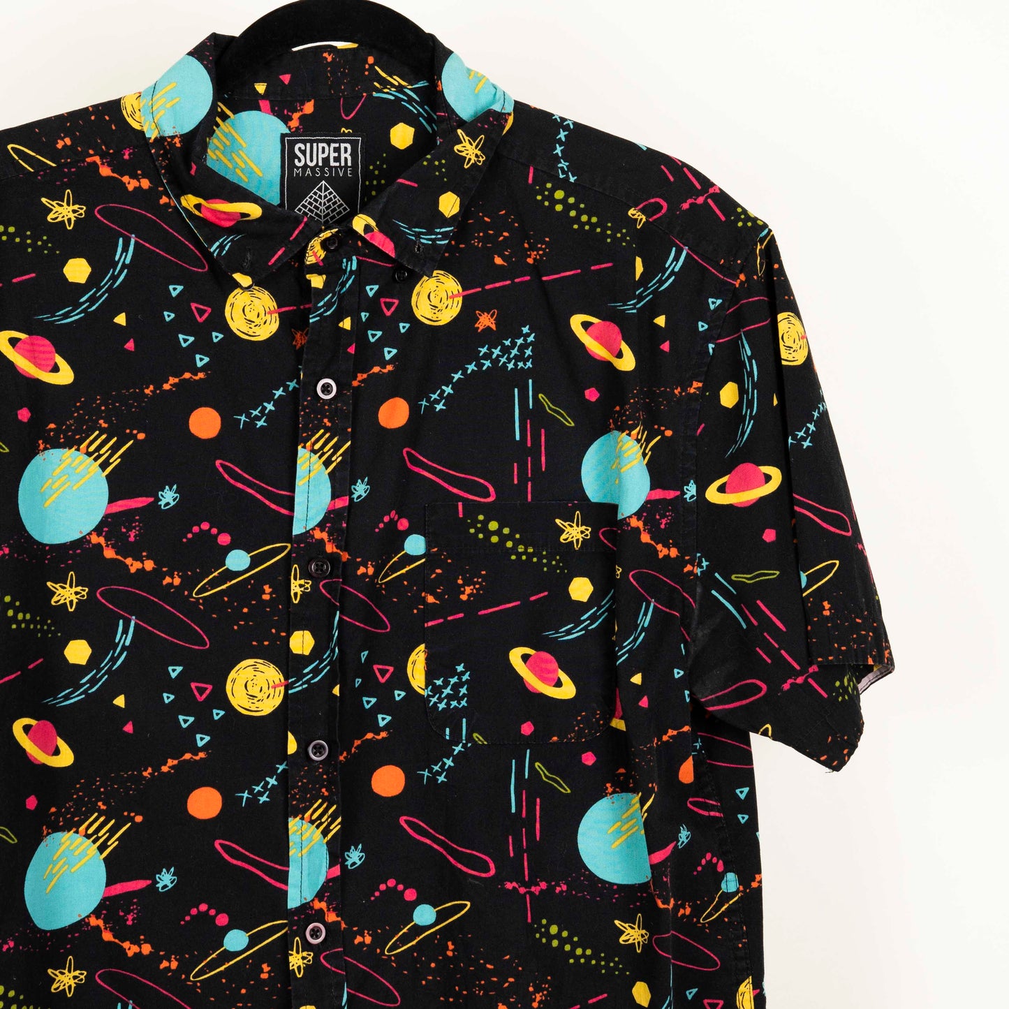 Camisa Estampada Negro (L) Super Massive