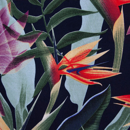 Camisa hawaiana manga corta paraíso azul