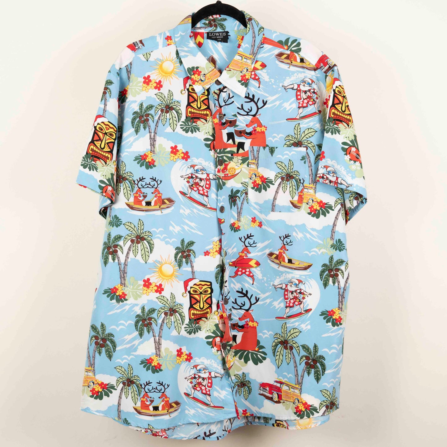 Camisa Estampada Azul (4XL)  Lowes