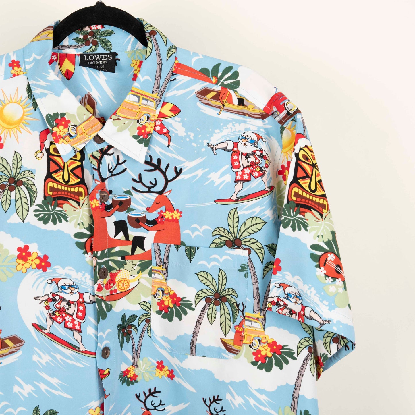 Camisa Estampada Azul (4XL)  Lowes