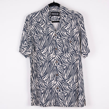 Camisa estampada manga corta cebra