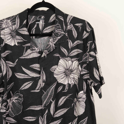 Camisa Estampada Negro (M) Anko