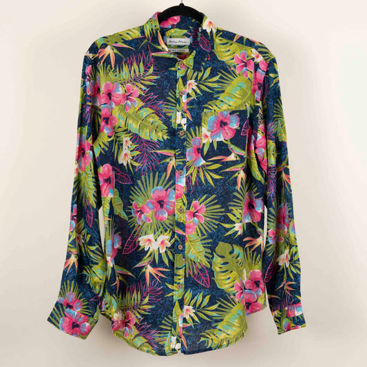 Camisa Estampada Multicolor (M)  Riley & Adams