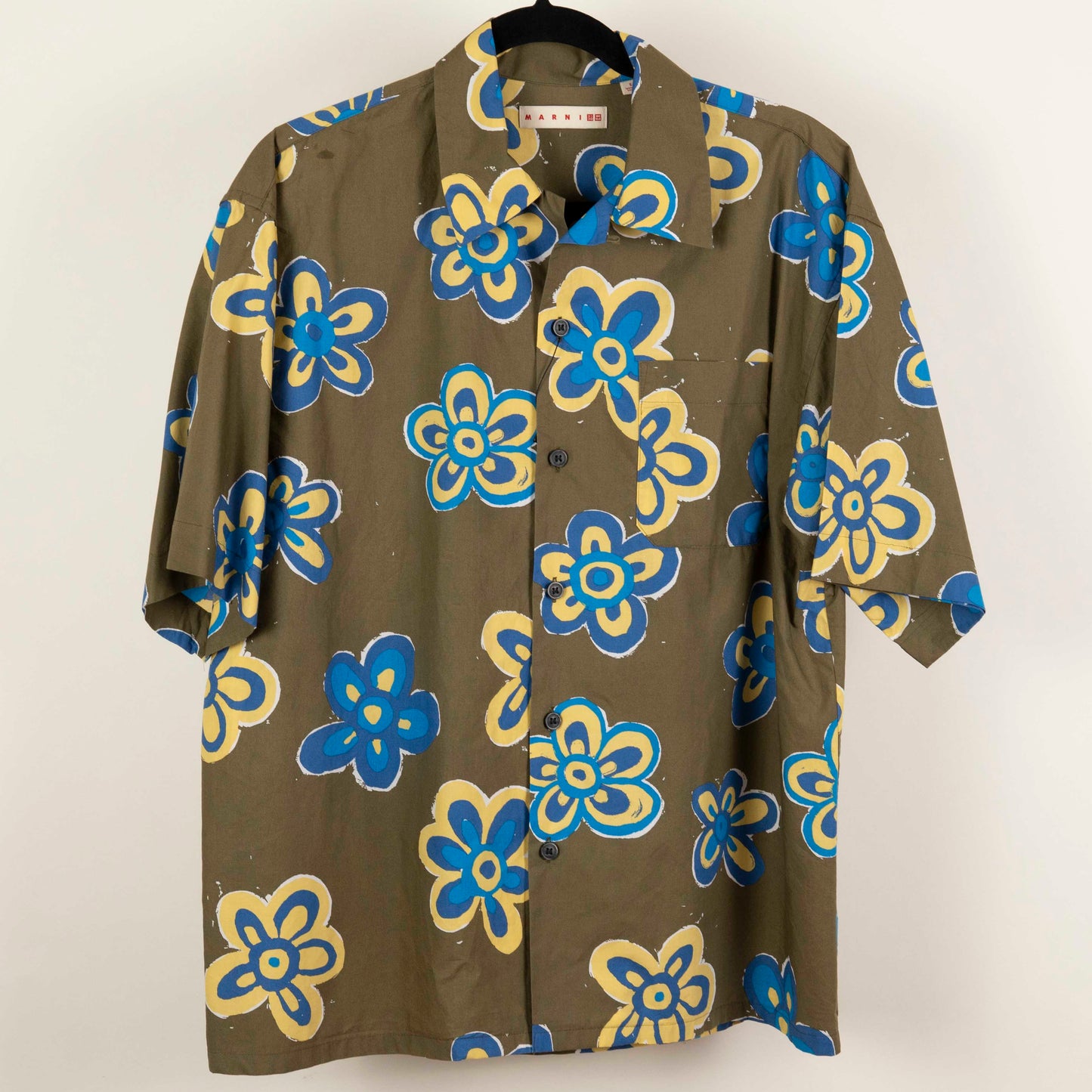 Camisa Hawaiana Verde (S) Marni