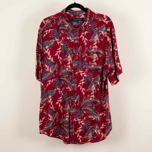Camisa Hawaiana Rojo (XL) Mantaray