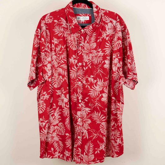 Camisa Estampada Rojo (3XL) Rivers