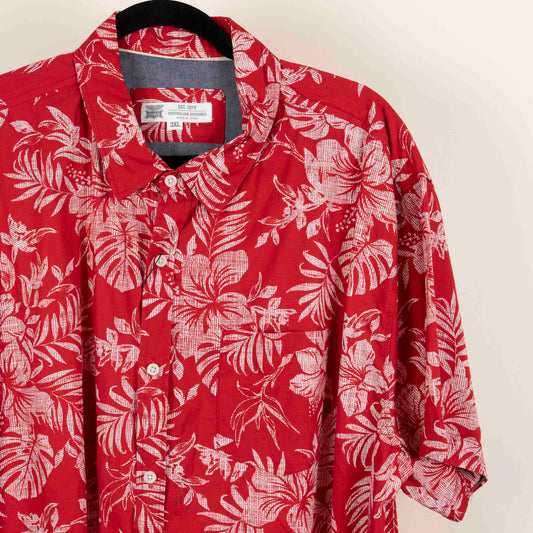 Camisa Estampada Rojo (3XL) Rivers