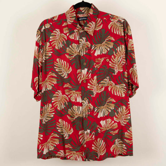 Camisa Hawaiana Rojo (S) Puritan