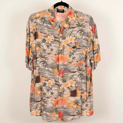 Camisa Hawaiana Naranja (M) Lowes