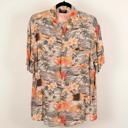 Camisa Hawaiana Naranja (M) Lowes