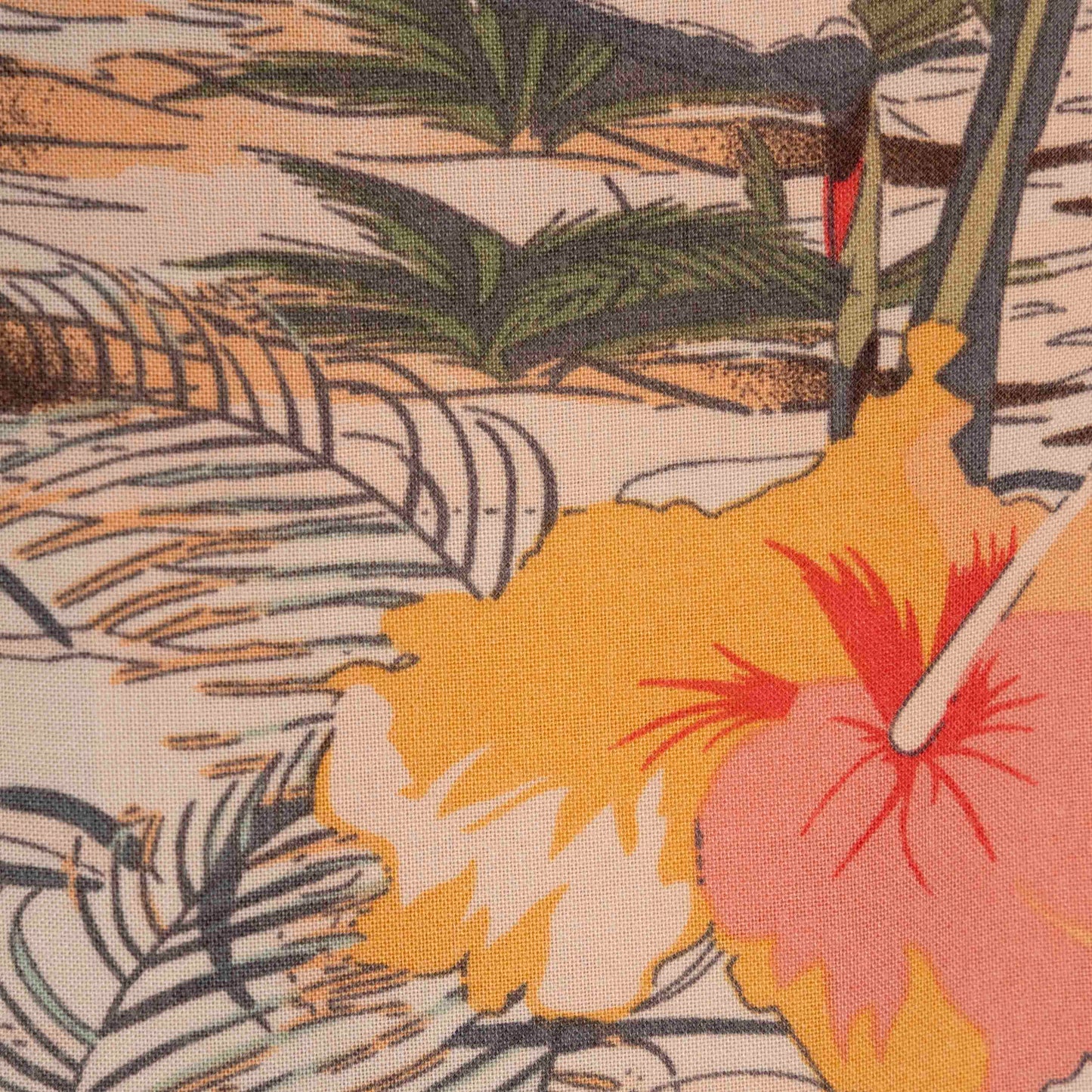 Camisa Hawaiana Naranja (M) Lowes