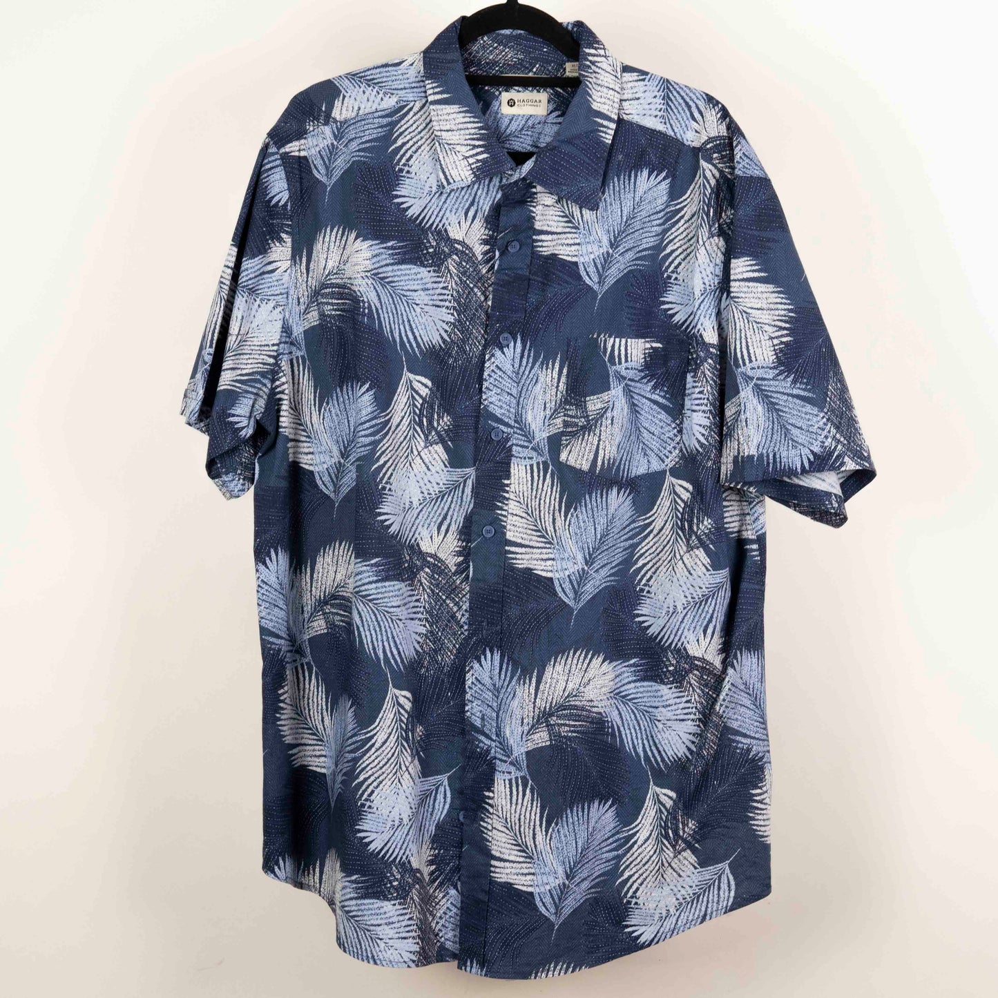 Camisa Estampada Azul (XL) Haggar