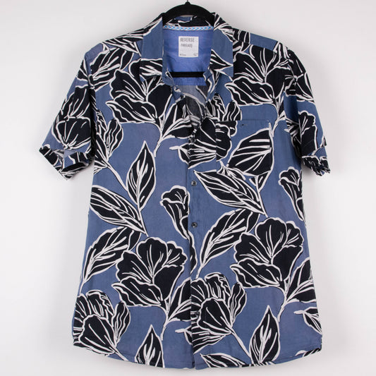 Camisa hawaiana azul (M) Reverse Threads