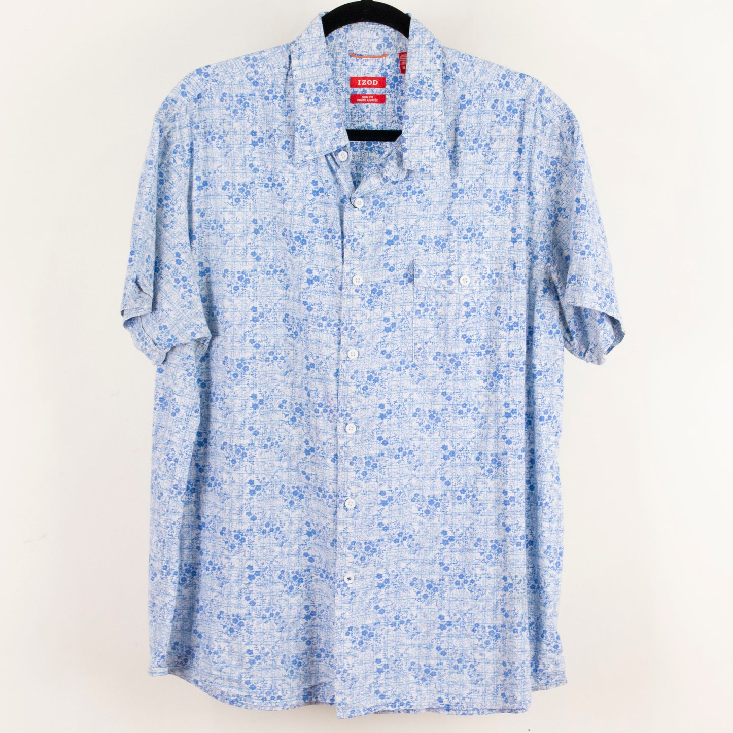 Camisa estampada azul (XL) IZOD