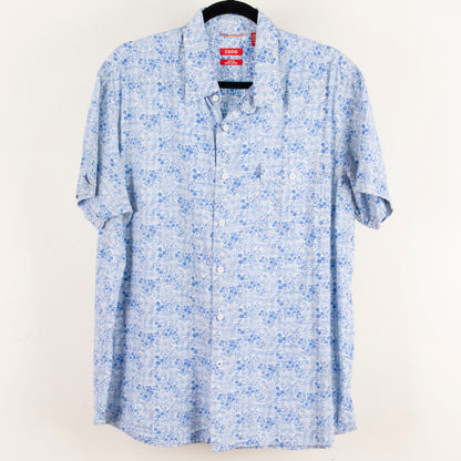 Camisa estampada azul (XL) IZOD