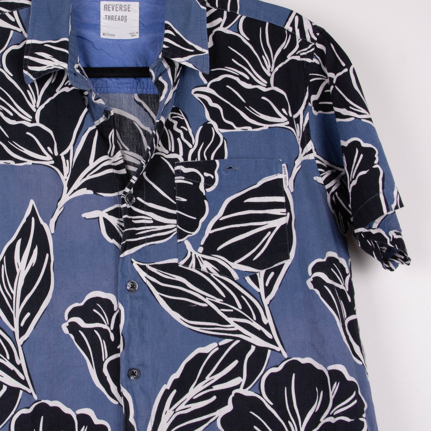 Camisa hawaiana azul (M) Reverse Threads