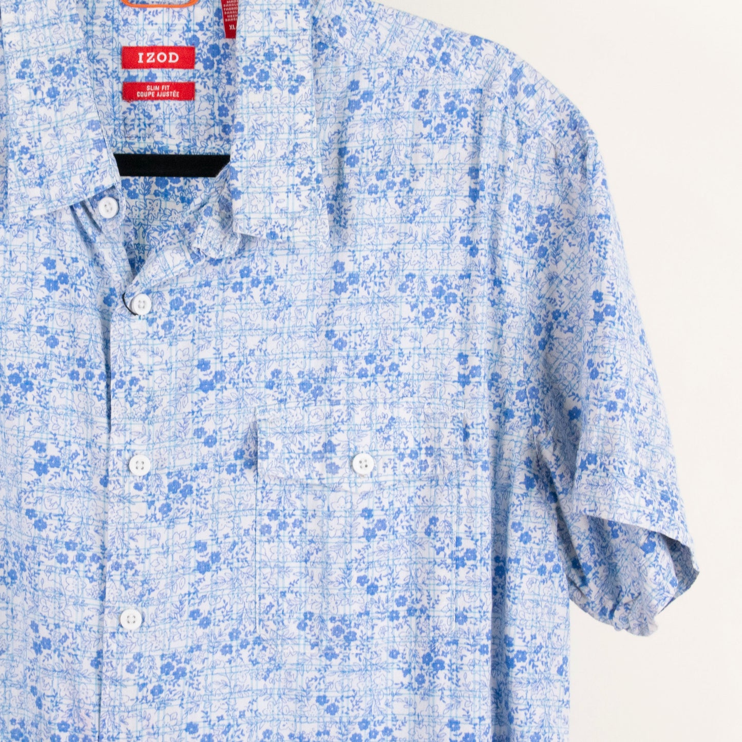 Camisa estampada azul (XL) IZOD