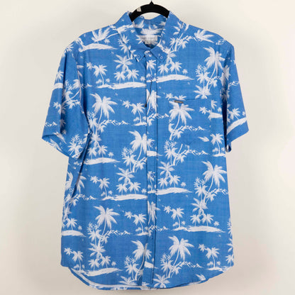 Camisa Estampada Azul (L) Vintage Summer