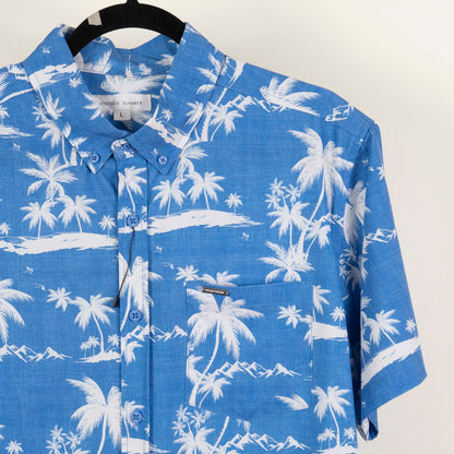 Camisa Estampada Azul (L) Vintage Summer