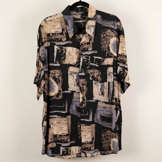 Camisa Estampada Negro (XL) Victor Emmanuel