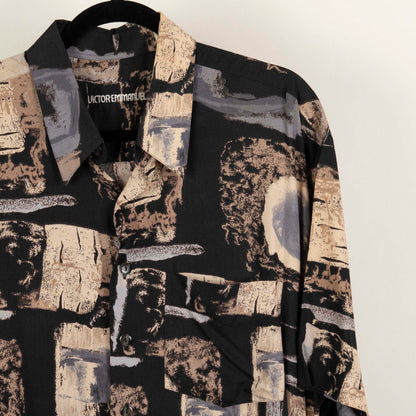 Camisa Estampada Negro (XL) Victor Emmanuel