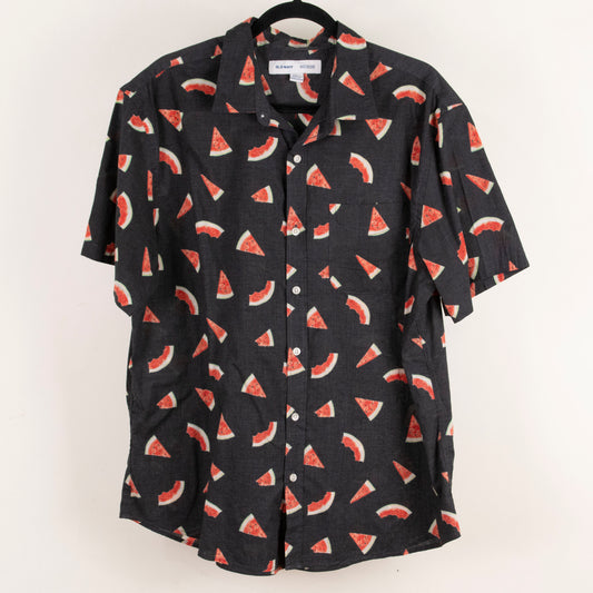 Camisa estampada negro (XL) Old Navy