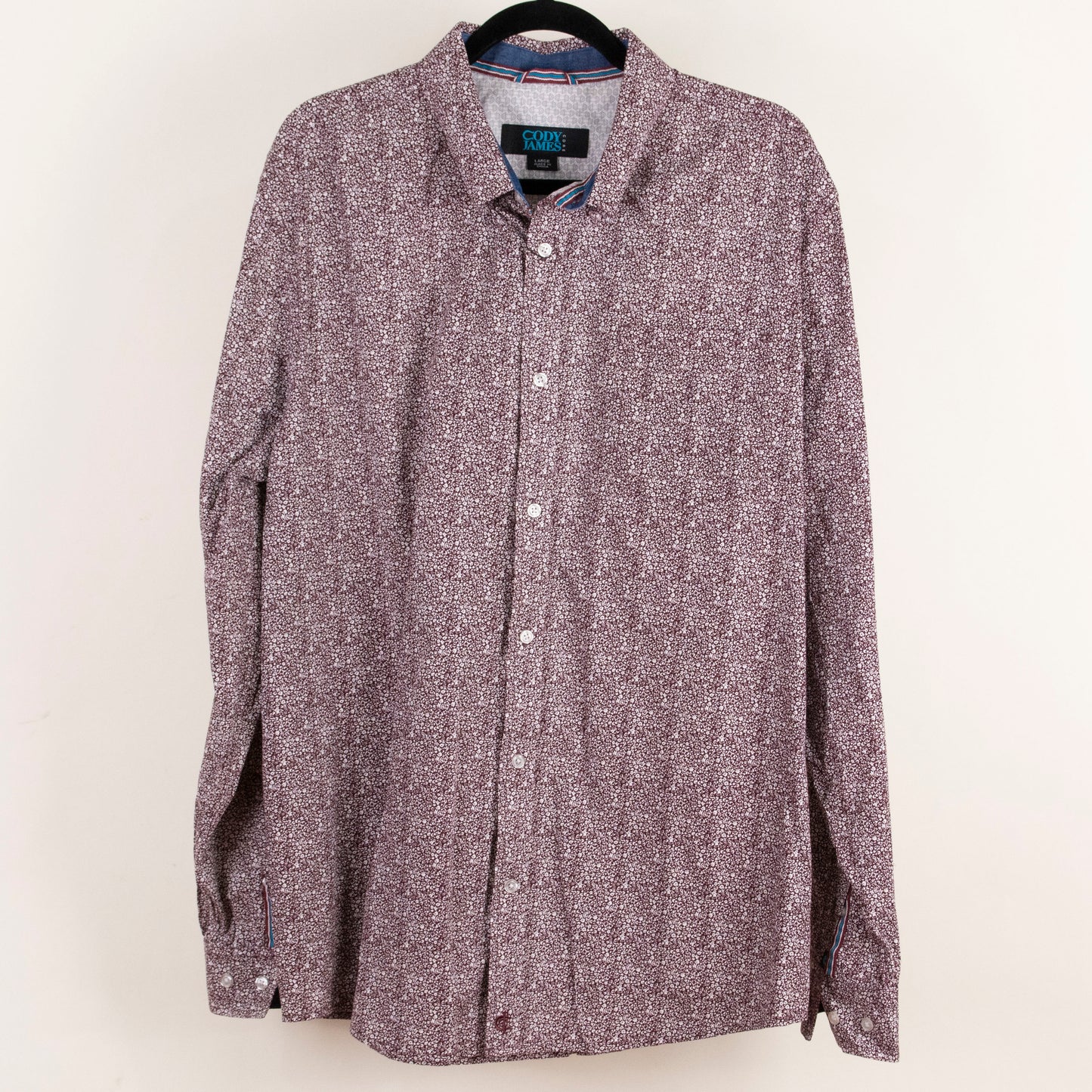 Camisa estampada cafe (L) Cody James